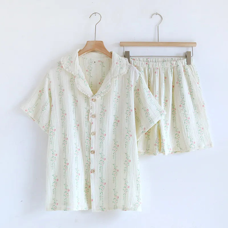 The Short Bloom – 100% Muslin Cotton Pajama