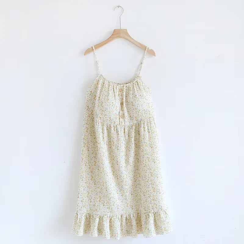 The Bloom Nightgown - 100% Muslin Cotton