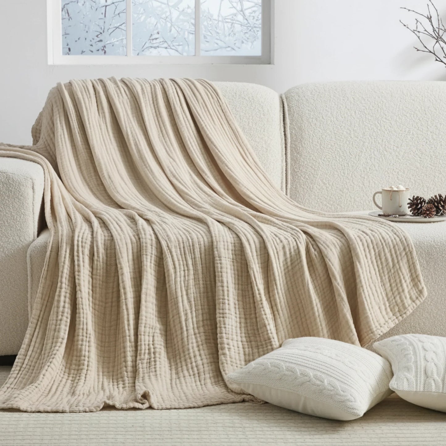 The New Winter Muslin Blanket - 100% Muslin Cotton