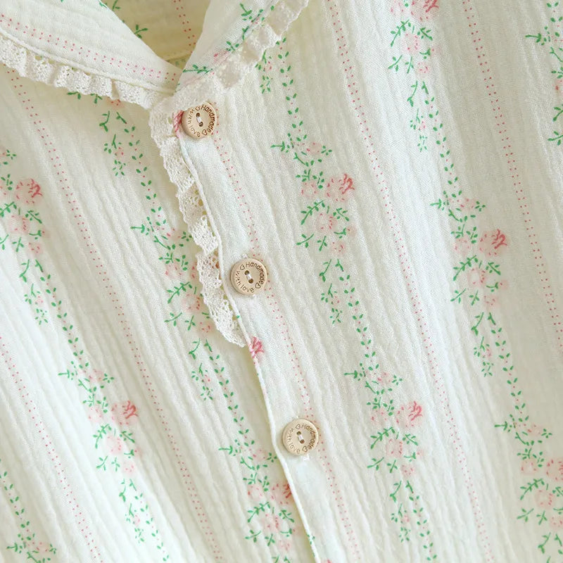 The Short Bloom – 100% Muslin Cotton Pajama