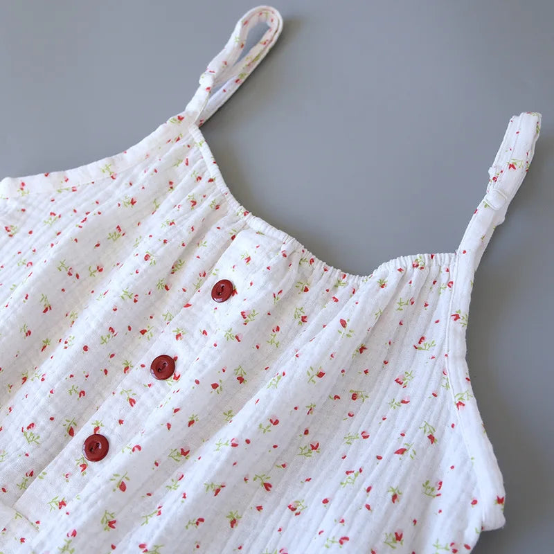 Cherry Bloom - 100% Muslin Cotton Pajama