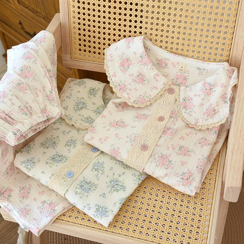 Vintage Bloom - 100% Muslin Cotton Pajama