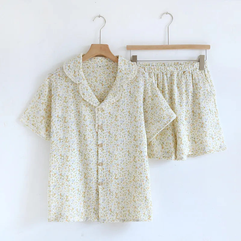 The Short Bloom – 100% Muslin Cotton Pajama