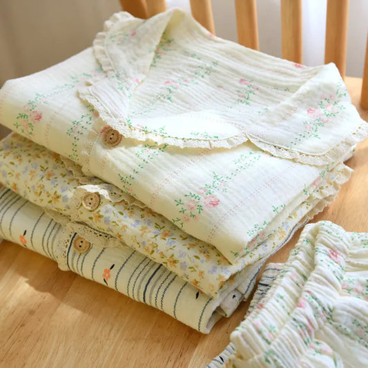 The Short Bloom – 100% Muslin Cotton Pajama