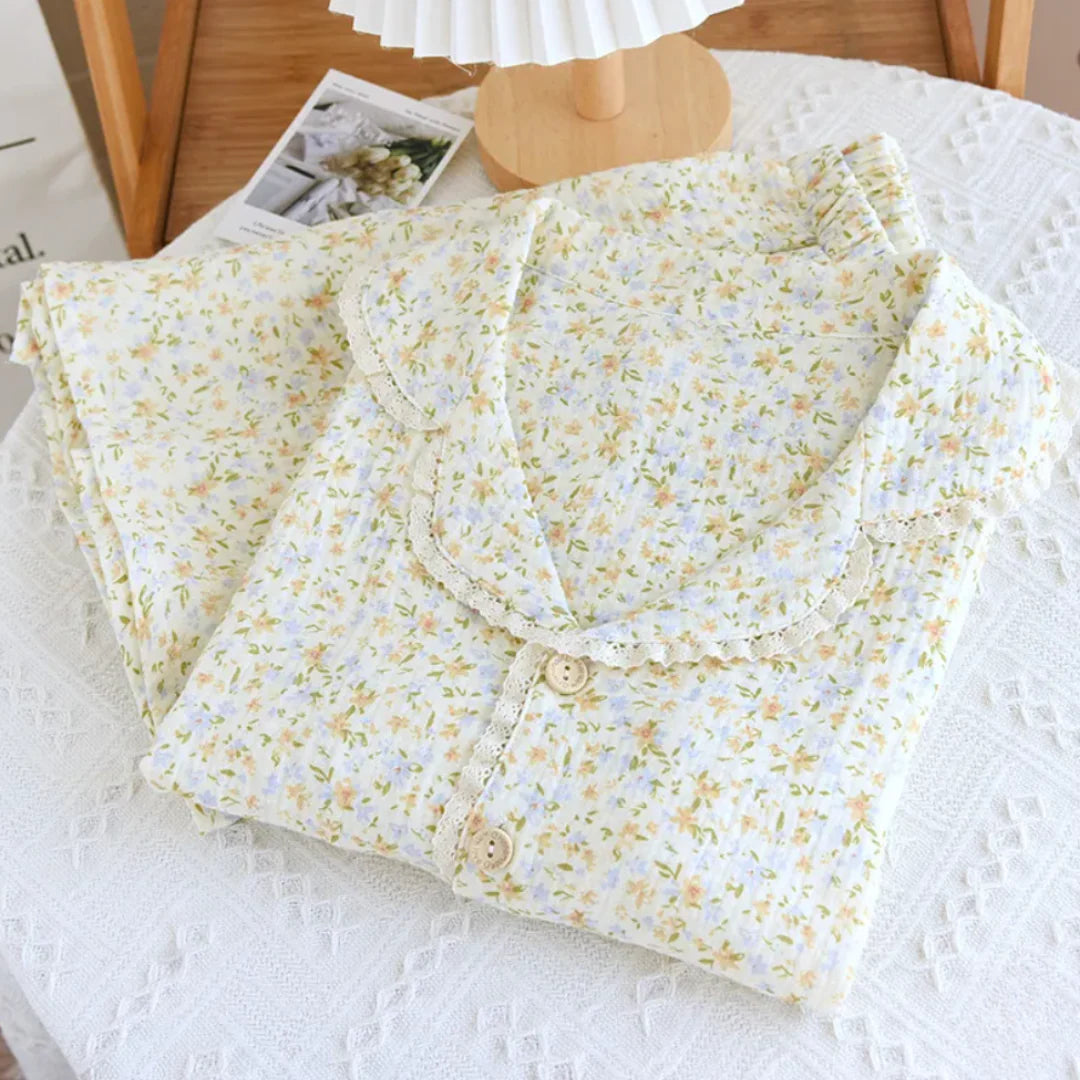 The Short Bloom – 100% Muslin Cotton Pajama