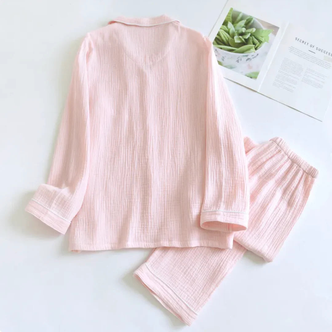 The Long Sleeve - 100% Muslin Cotton Pajama