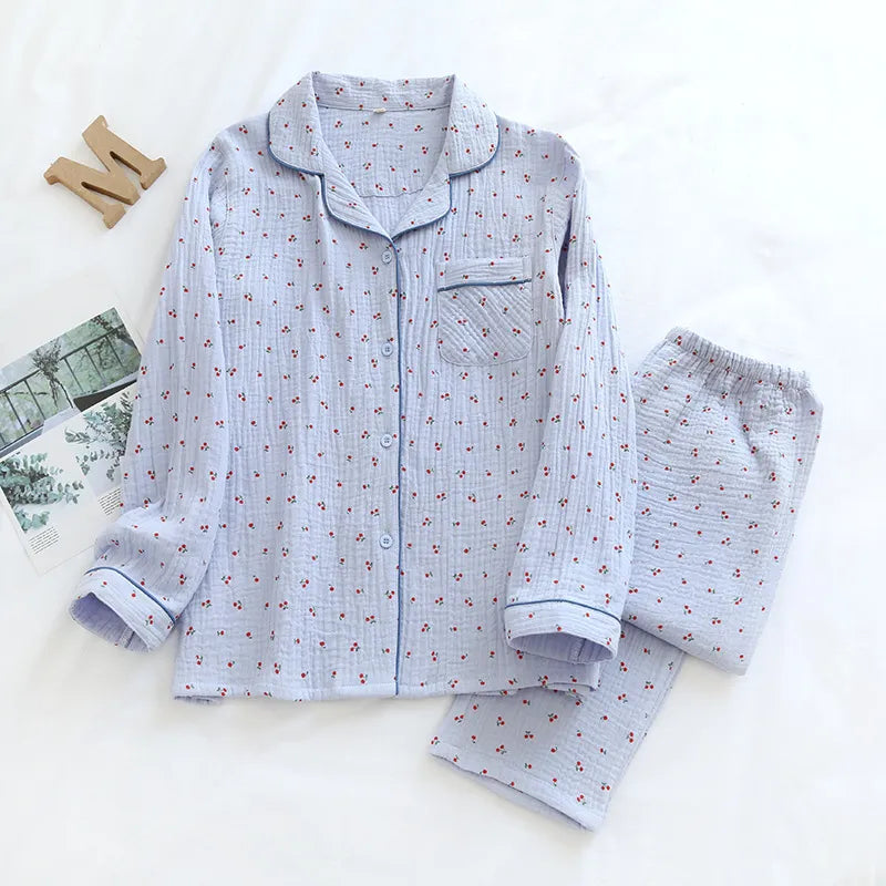 The Cherry - 100% Muslin Pajama Cotton