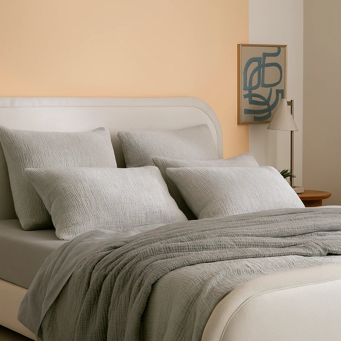 Muslin Pillowcase Set (2 Pieces) - 100% Muslin Cotton